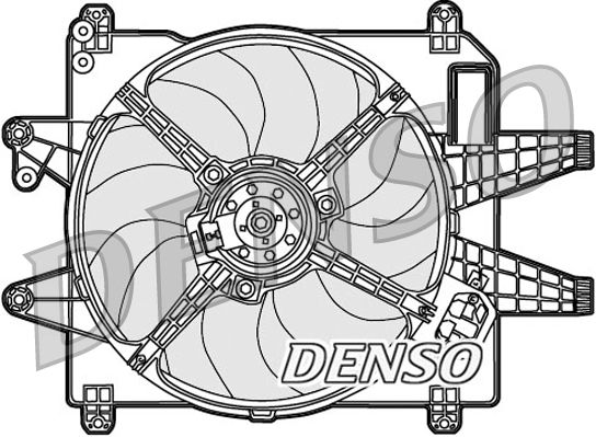 Ventilatorwiel-motorkoeling Denso DER09089