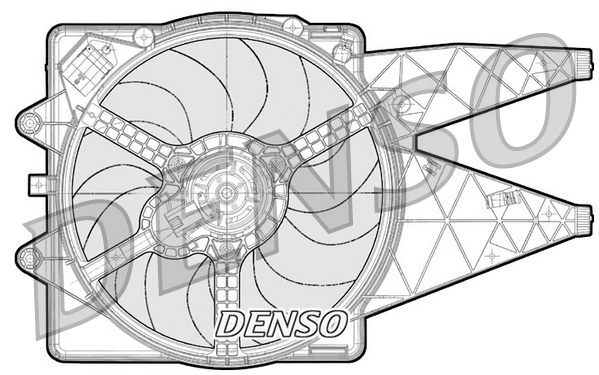 Ventilatorwiel-motorkoeling Denso DER09091