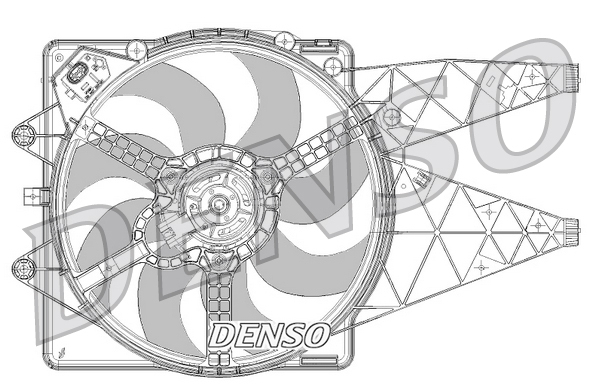 Ventilatorwiel-motorkoeling Denso DER09094