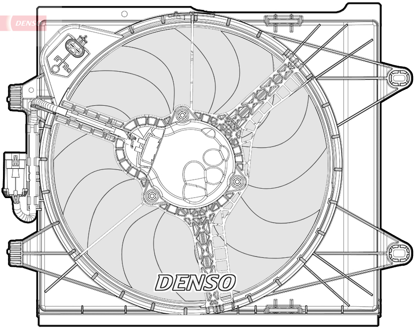 Ventilatorwiel-motorkoeling Denso DER09096