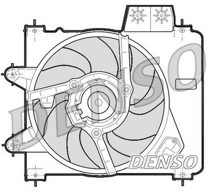 Ventilatorwiel-motorkoeling Denso DER09244