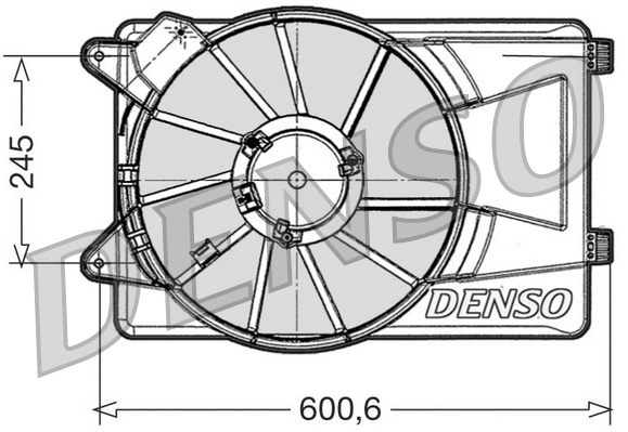 Ventilatorwiel-motorkoeling Denso DER09305