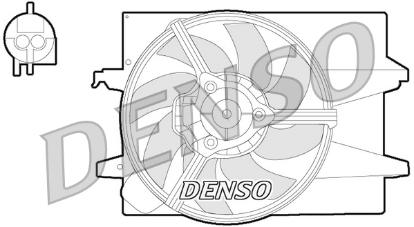 Ventilatorwiel-motorkoeling Denso DER10004