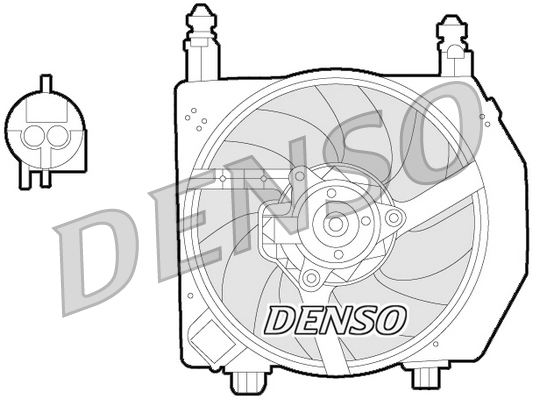 Ventilatorwiel-motorkoeling Denso DER10006