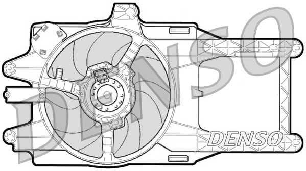 Ventilatorwiel-motorkoeling Denso DER13001