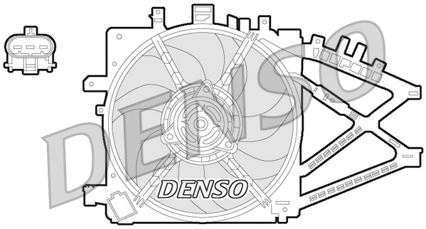 Ventilatorwiel-motorkoeling Denso DER20014