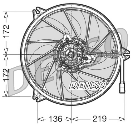 Ventilatorwiel-motorkoeling Denso DER21006