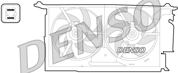 Ventilatorwiel-motorkoeling Denso DER21018