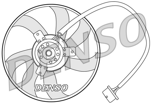 Ventilatorwiel-motorkoeling Denso DER32003