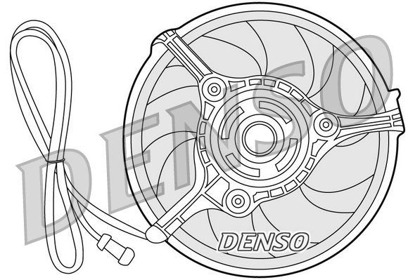 Ventilatorwiel-motorkoeling Denso DER32008