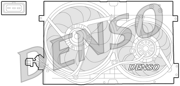 Ventilatorwiel-motorkoeling Denso DER32010