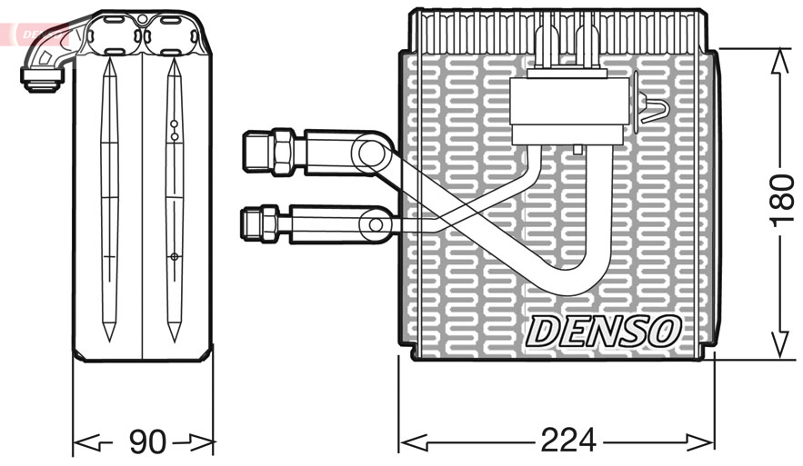 Airco verdamper Denso DEV09005