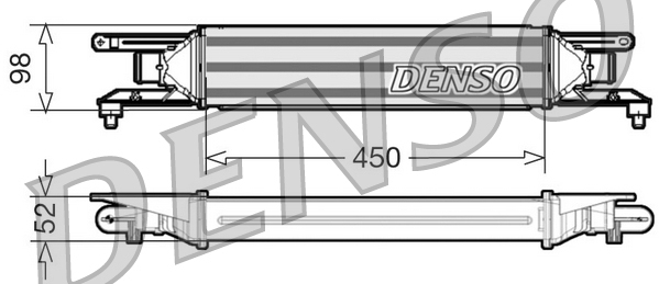 Intercooler, inlaatluchtkoeler Denso DIT01001