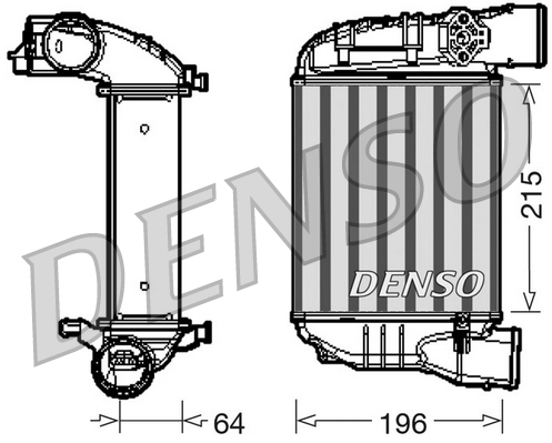 Interkoeler Denso DIT02003