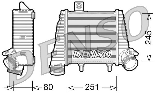 Interkoeler Denso DIT02016