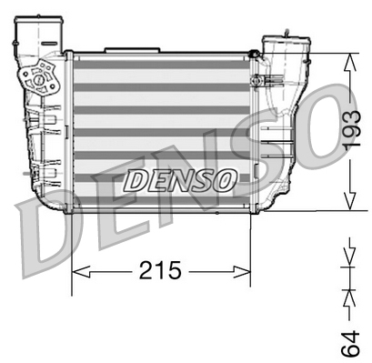 Interkoeler Denso DIT02020