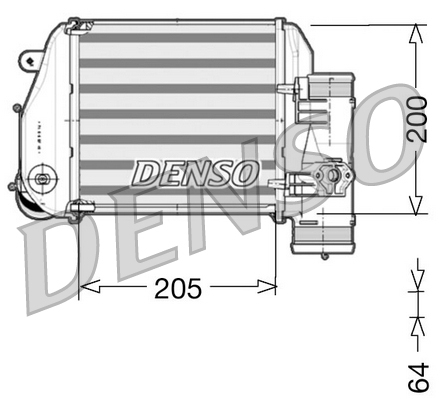 Interkoeler Denso DIT02024