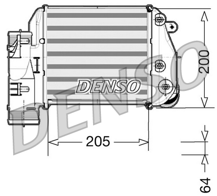 Interkoeler Denso DIT02025