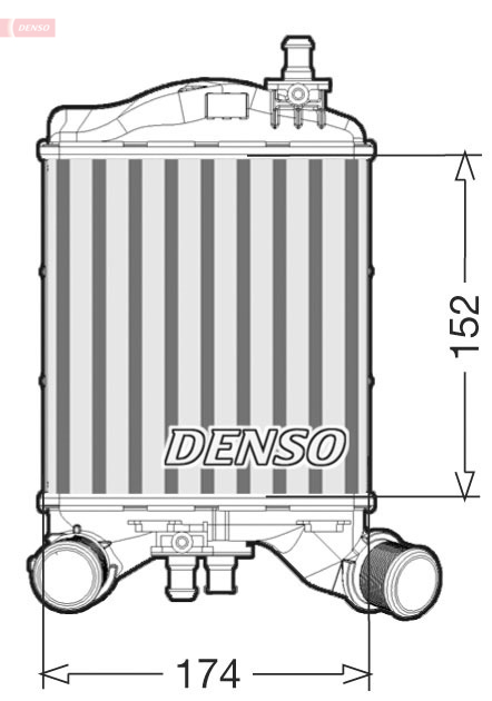 Interkoeler Denso DIT09111