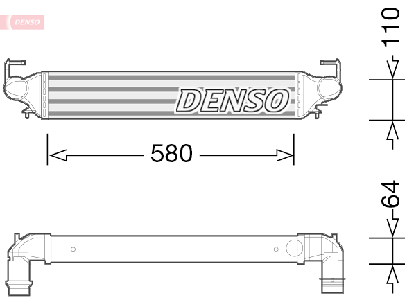 Interkoeler Denso DIT09118