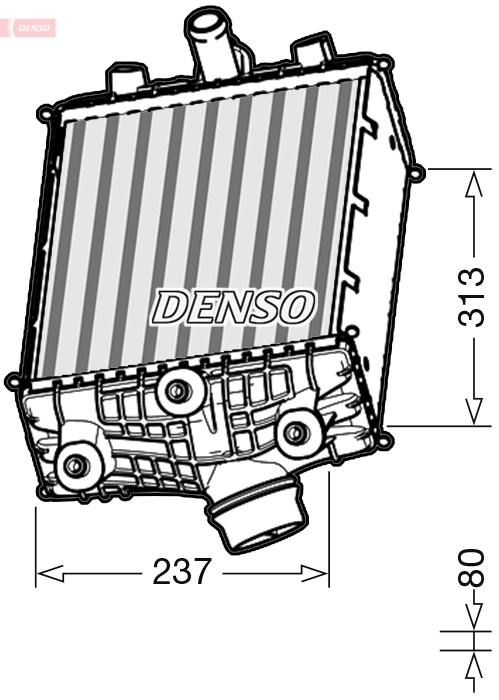 Interkoeler Denso DIT28002