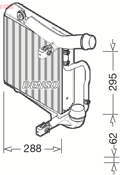 Interkoeler Denso DIT28025