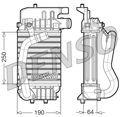 Interkoeler Denso DIT50004