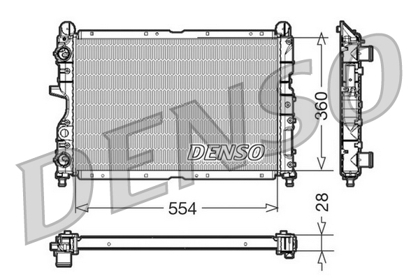 Radiateur Denso DRM01003