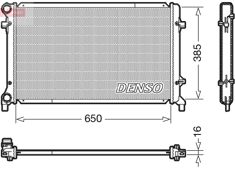 Radiateur Denso DRM02014