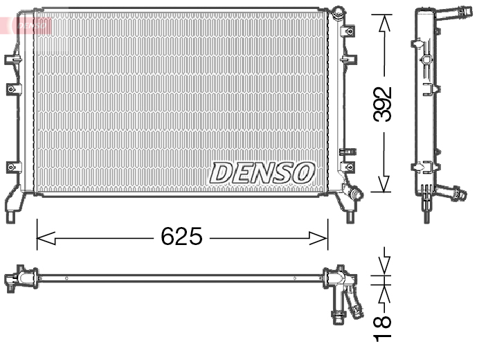 Radiateur Denso DRM02016