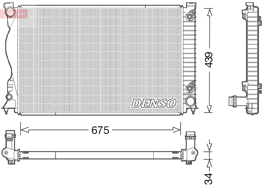 Radiateur Denso DRM02028