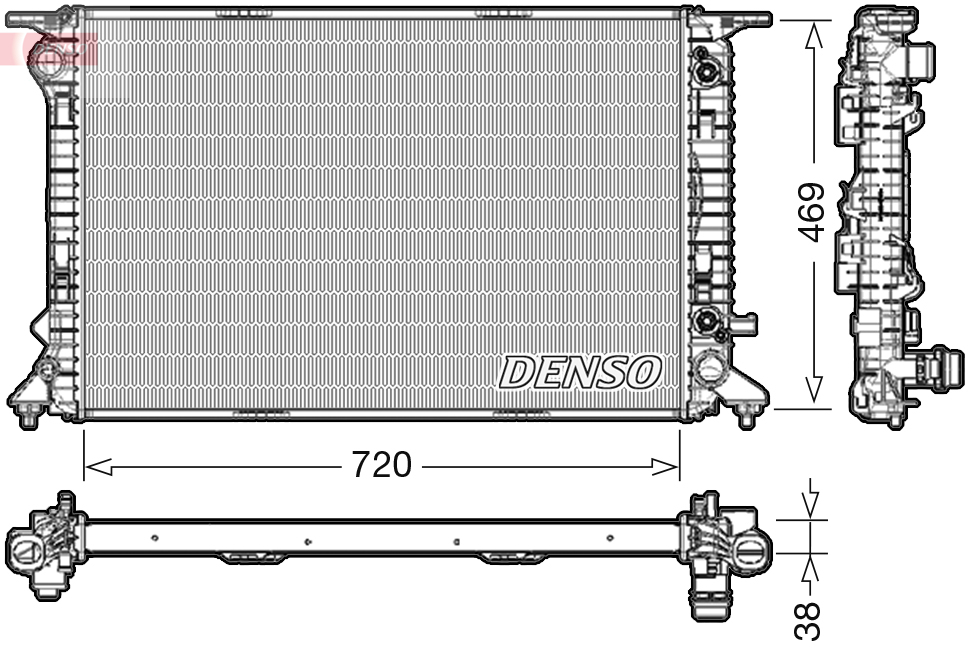 Radiateur Denso DRM02041