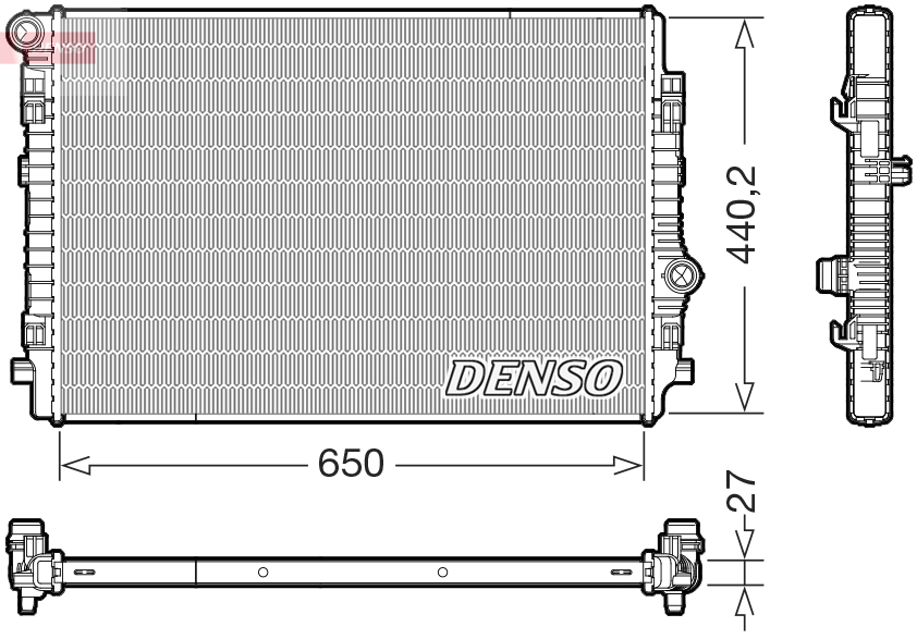 Radiateur Denso DRM02046