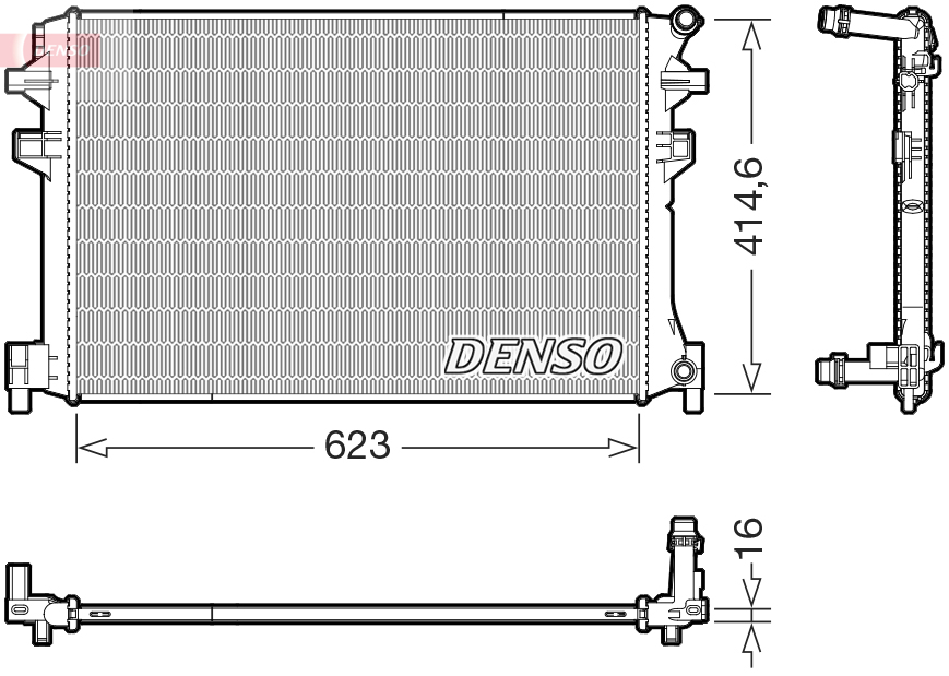 Radiateur Denso DRM02048