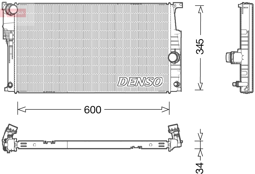 Radiateur Denso DRM05004