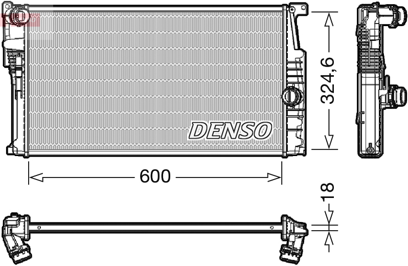 Radiateur Denso DRM05017