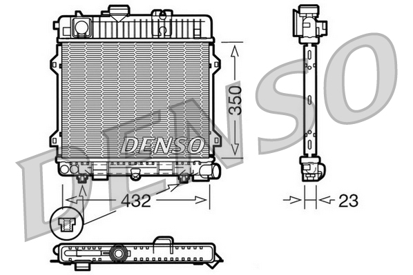 Radiateur Denso DRM05028