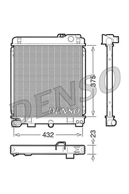 Radiateur Denso DRM05030