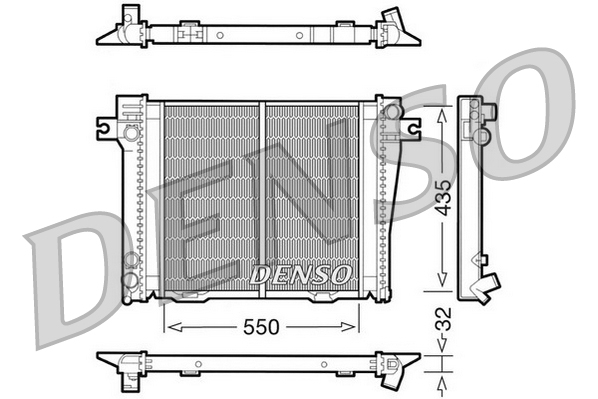 Radiateur Denso DRM05036