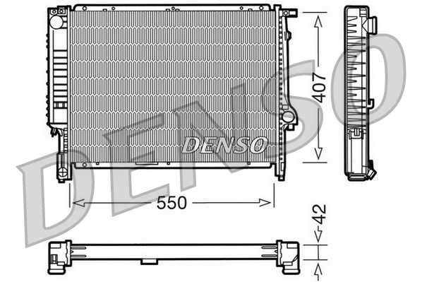 Radiateur Denso DRM05039