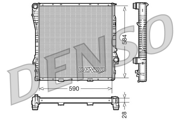 Radiateur Denso DRM05115