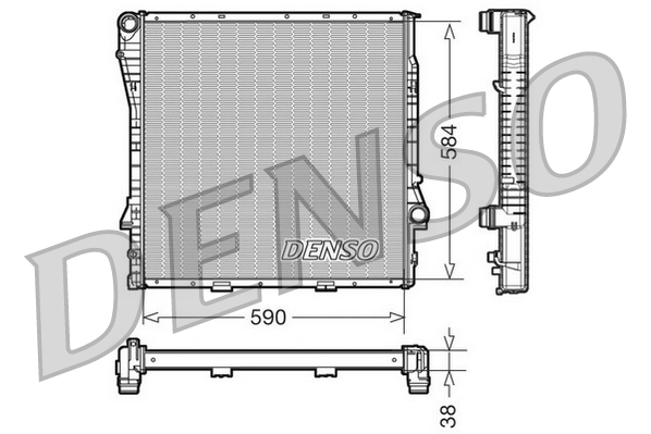 Radiateur Denso DRM05117