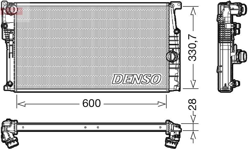 Radiateur Denso DRM05120