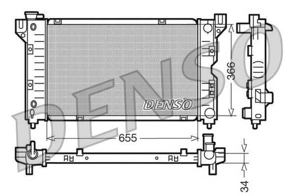 Radiateur Denso DRM06010