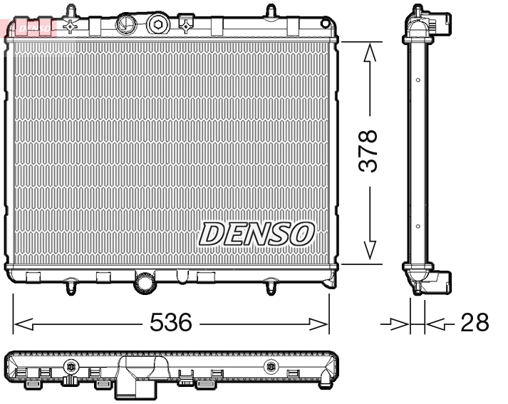 Radiateur Denso DRM07004