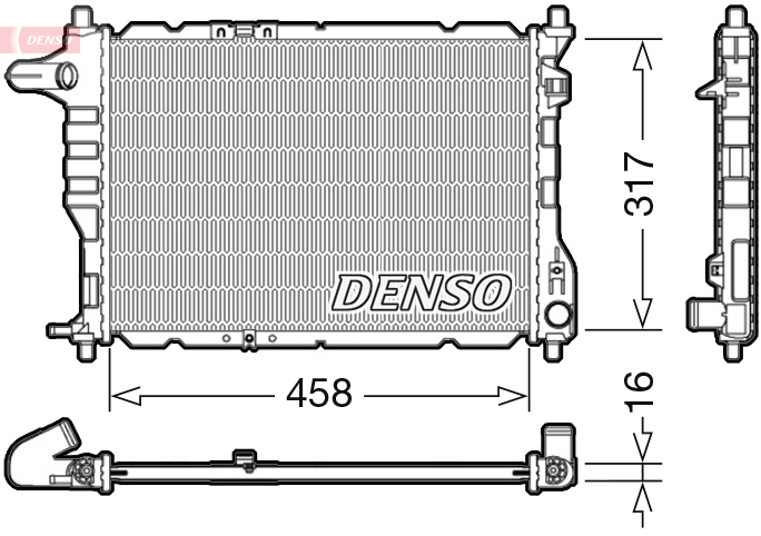 Radiateur Denso DRM08005