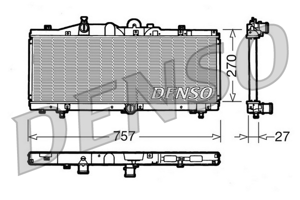 Radiateur Denso DRM09010