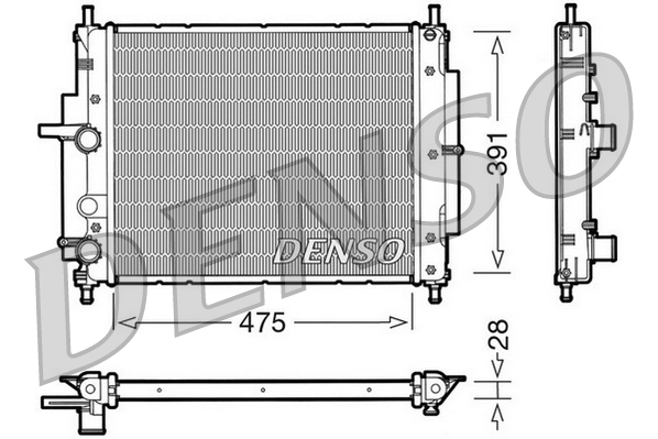 Radiateur Denso DRM09036