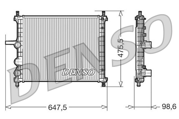 Radiateur Denso DRM09038