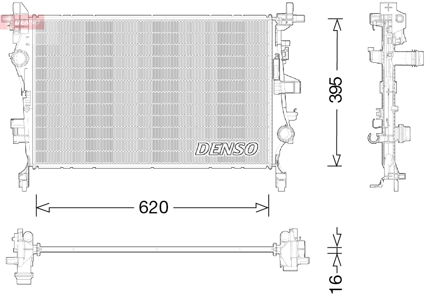 Radiateur Denso DRM09044